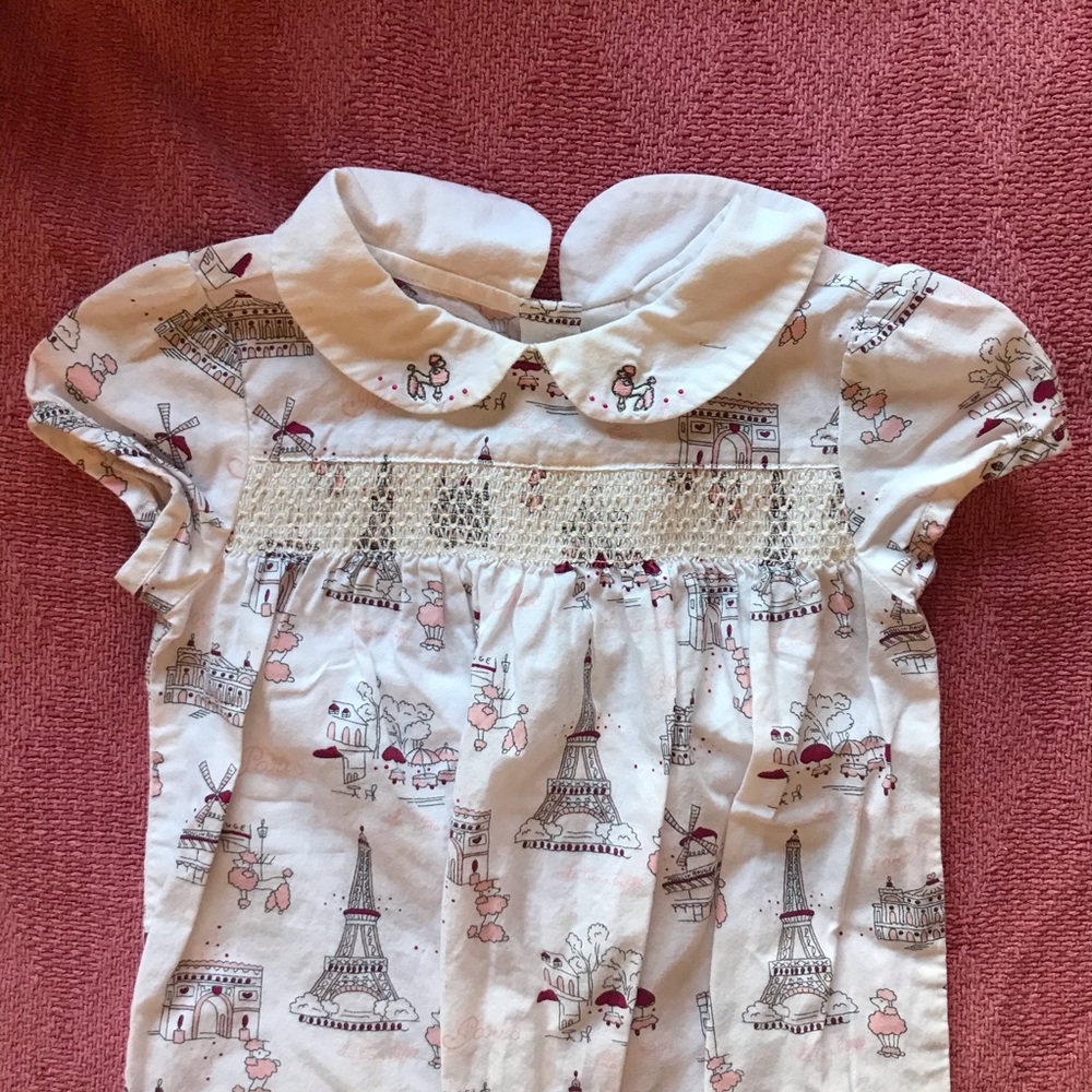 janie and jack paris smocked romper